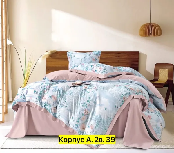 Комплект постельного белья, хлопок Белый — фото 37