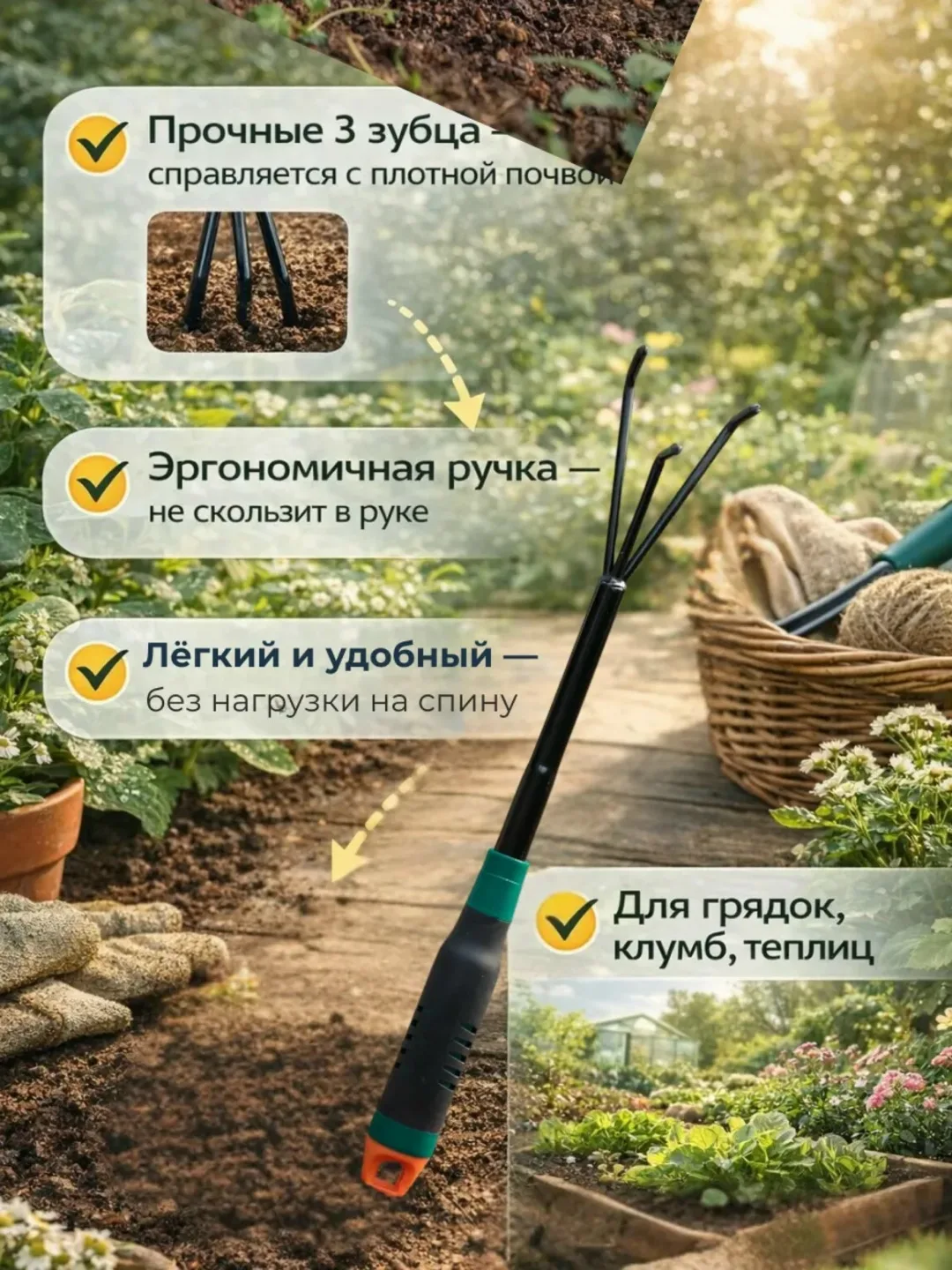 Игрушка Складная лопата, металл — фото 3