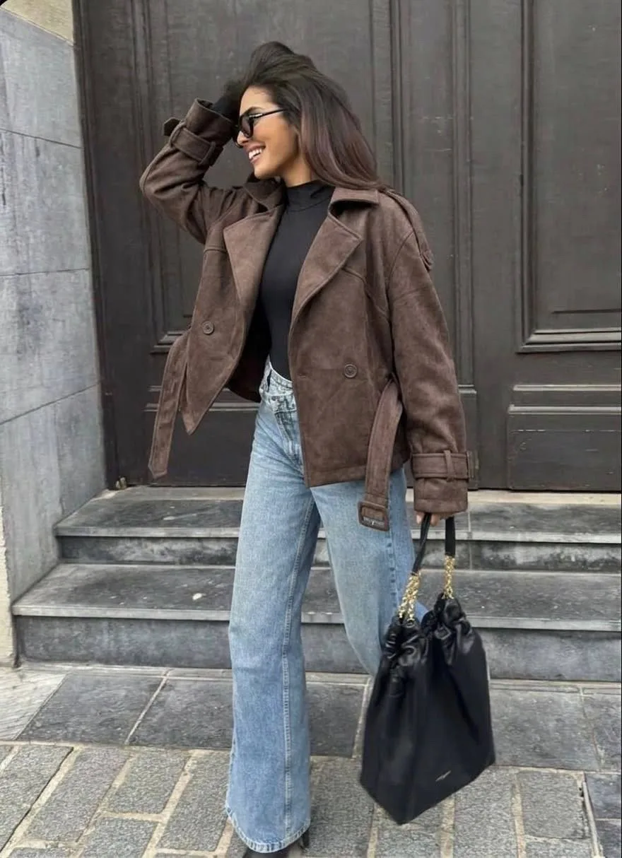 Сумка, замша — фото 3