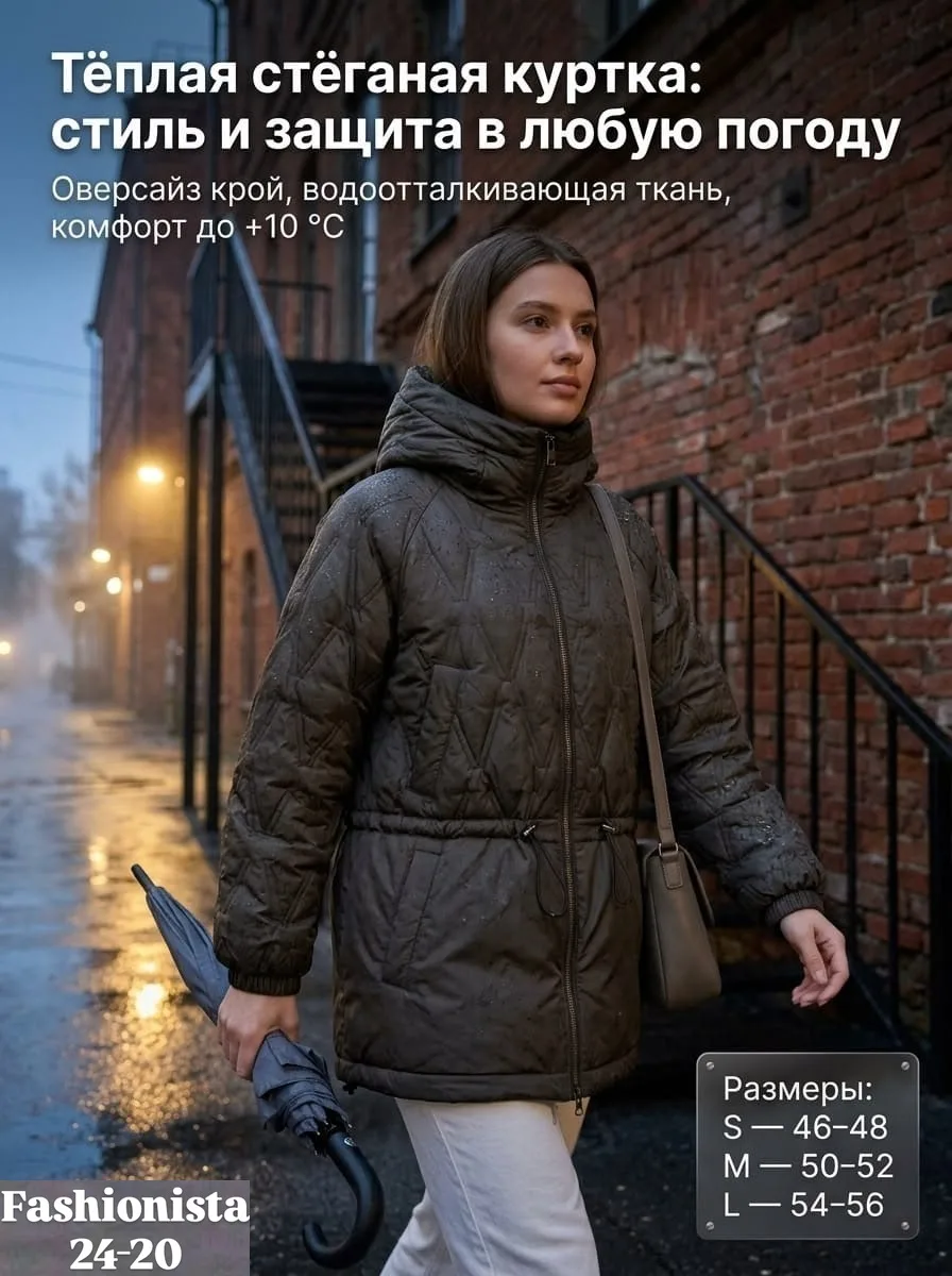 Женская демисезонная куртка холлофайбер — фото 2