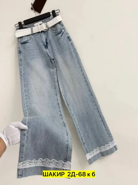 Брюки, джинсовые — фото 37