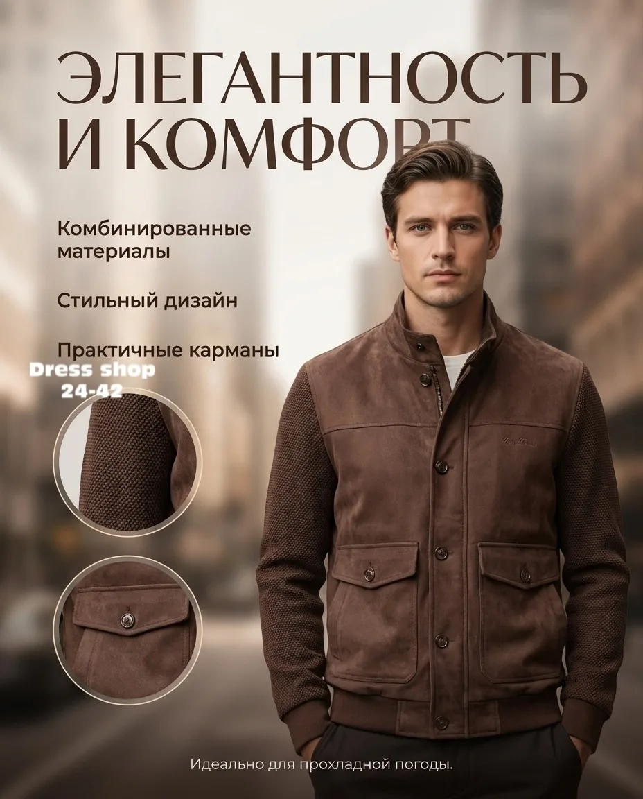 Рубашка Подкладка с подкладкой, синтепон синяя — фото 2