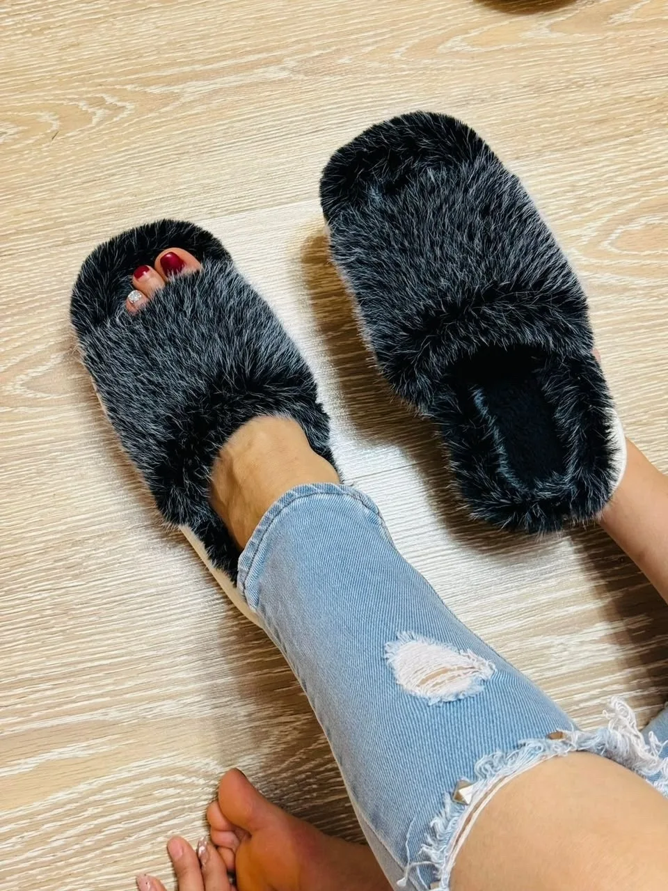 Домашние тапки с резиновой подошвой — фото 3