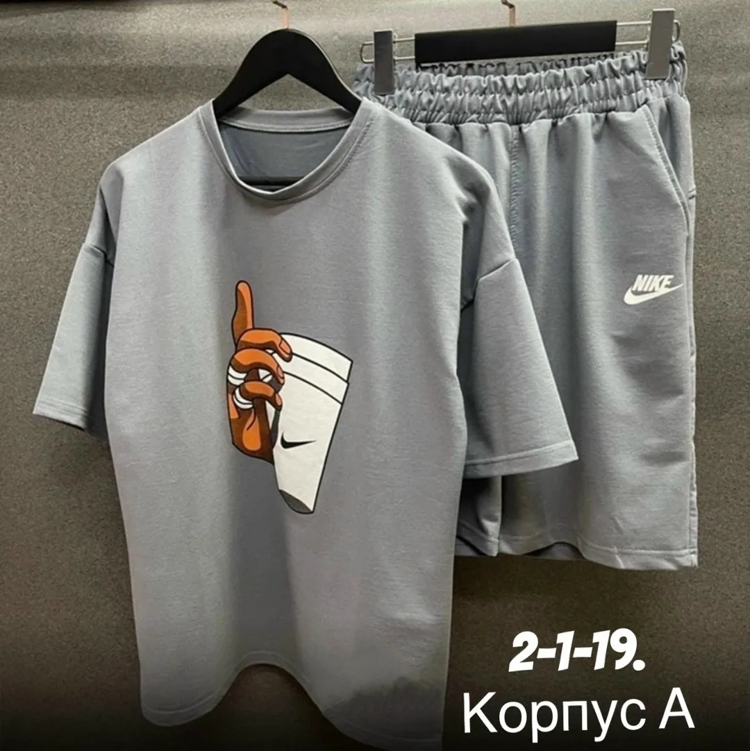 Спортивный костюм из хлопка двух нитка — фото 7