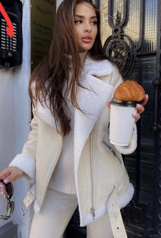 Куртка Дубленка, эко-кожа, кожзам — фото 6