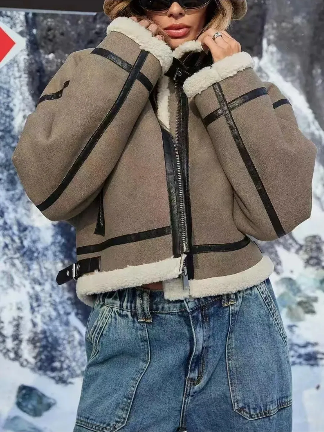 Пиджак Дубленка, кожа — фото 2