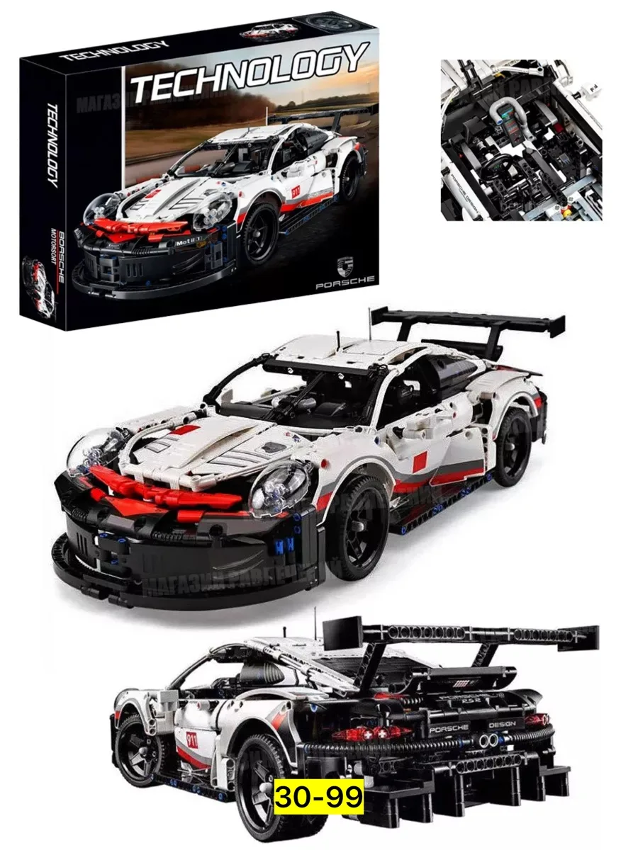 Конструктор LEGO Porsche 911 RSR — детальный набор — фото 7