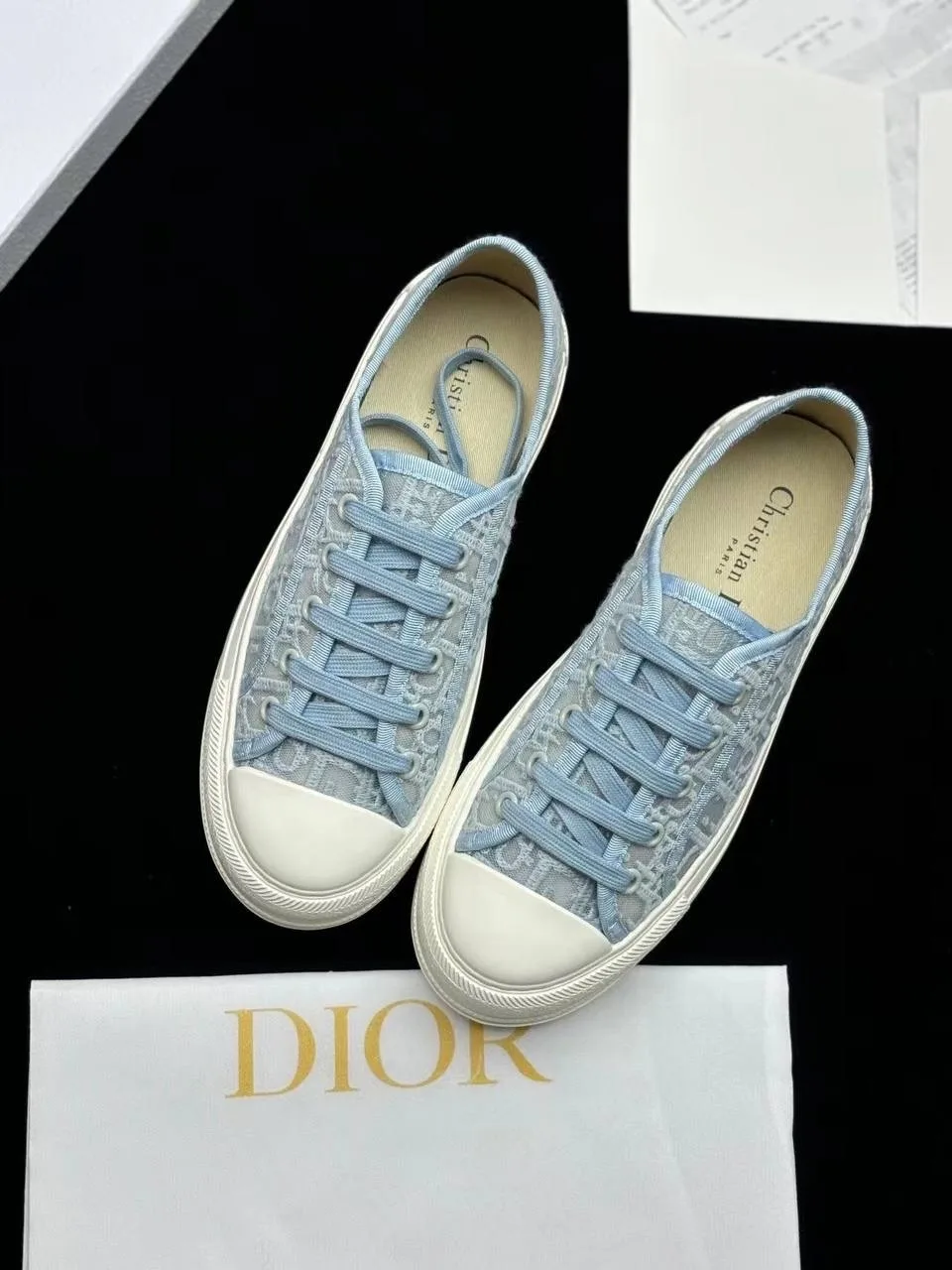 Кеды DIOR Walk'n'Dior Platform Sneaker, голубые — фото 15