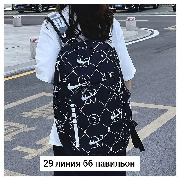 Городской рюкзак из ткани для мужчин и женщин Чёрный — фото 5