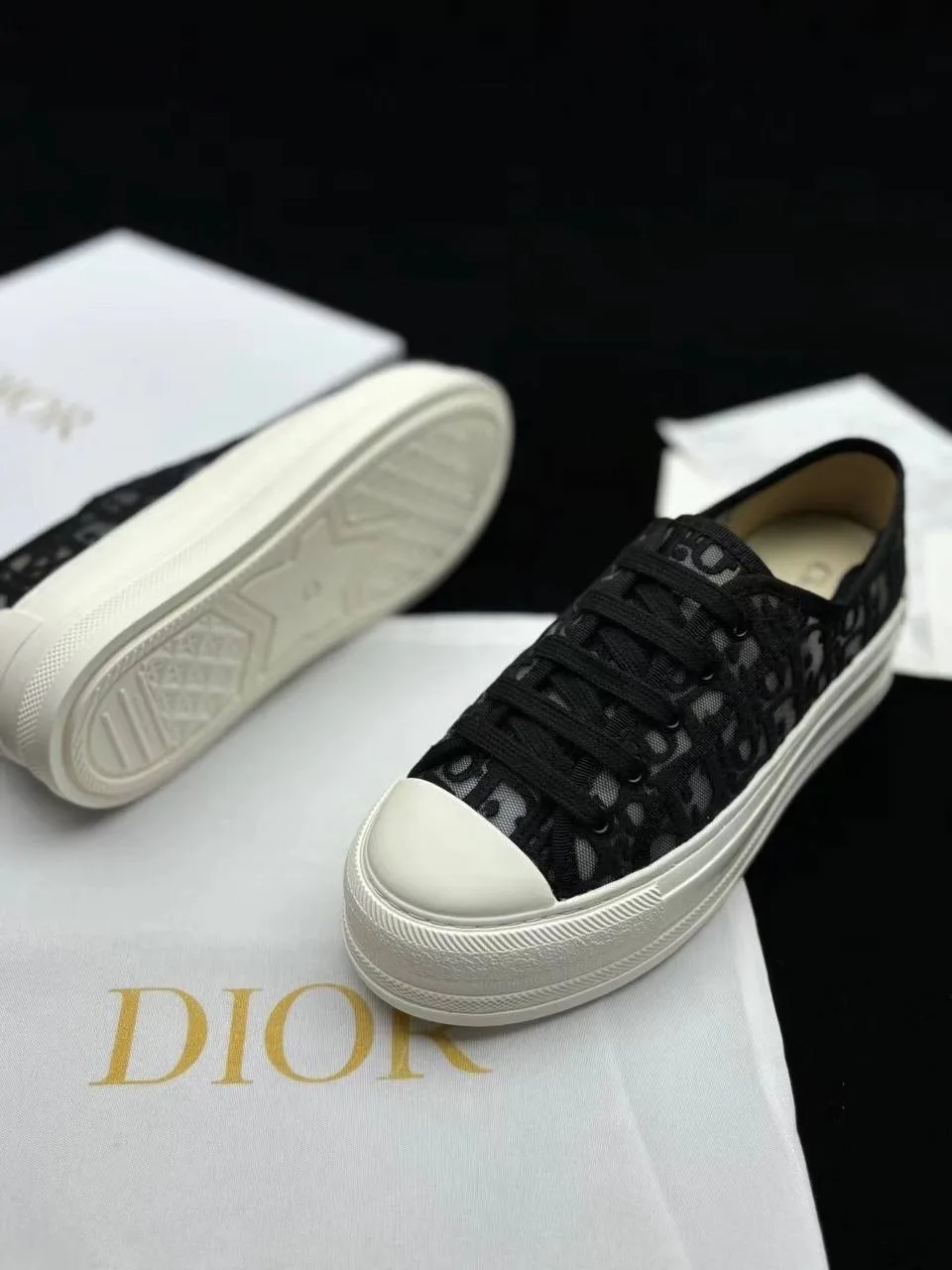 Кеды женские Walk'n'dior Platform Sneaker Видео: vk.cc/cZoSfj, джинс — фото 10
