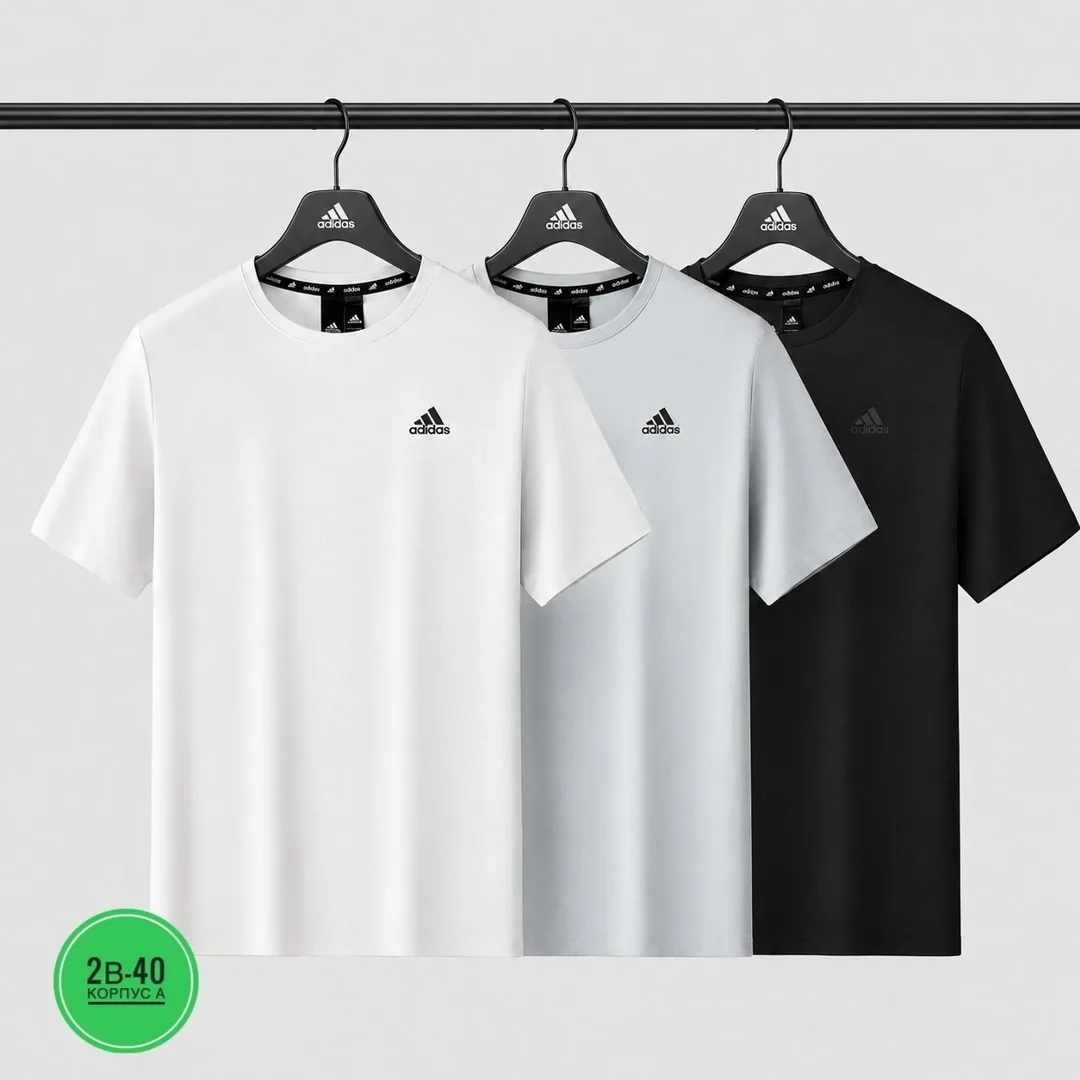 Новый Футболка Adidas Dri-Fit 87 нейлоновый; 13 Спандекс 87 нейлоновый; 13 Спандекс — фото 13