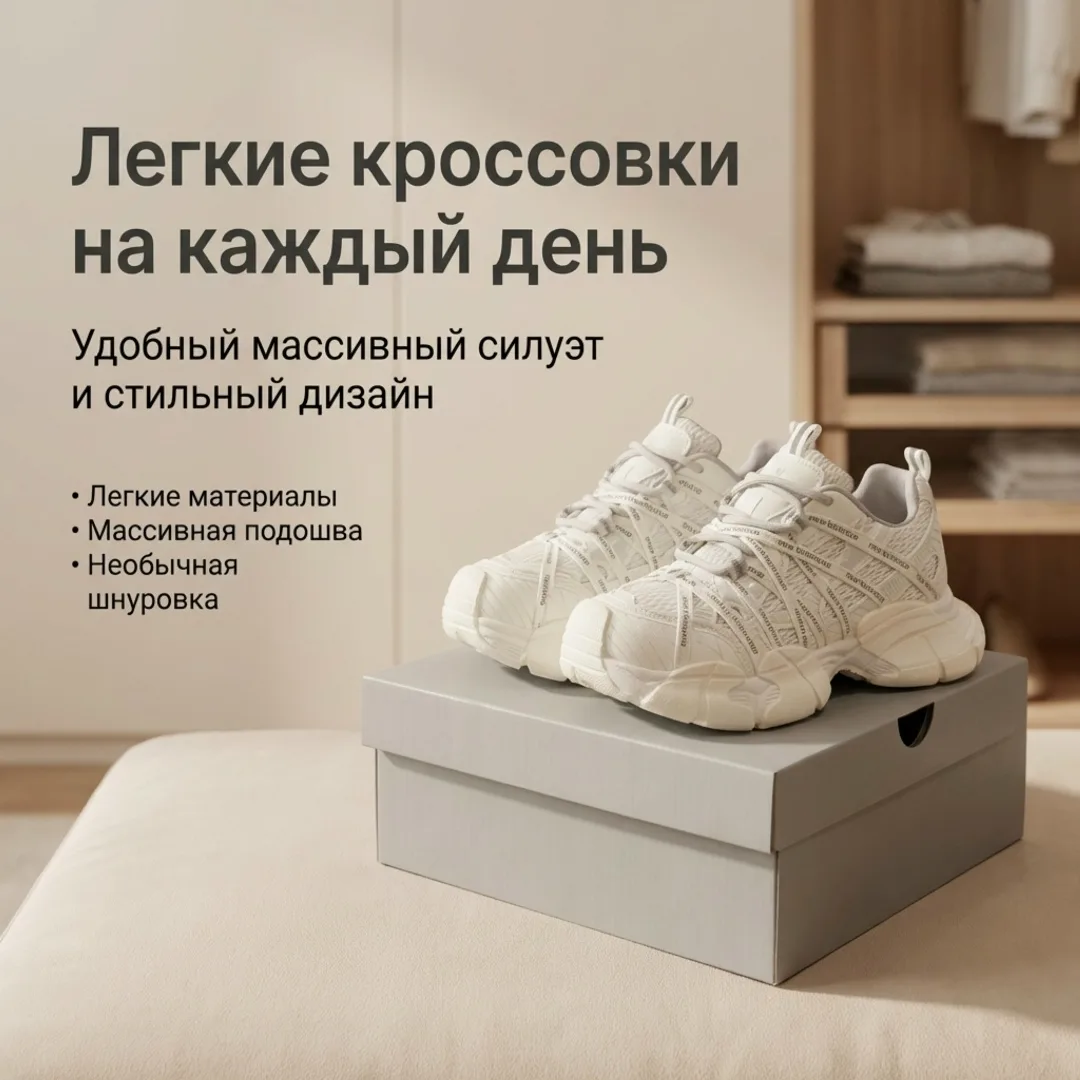 Кроссовки из эко-кожи — фото 2