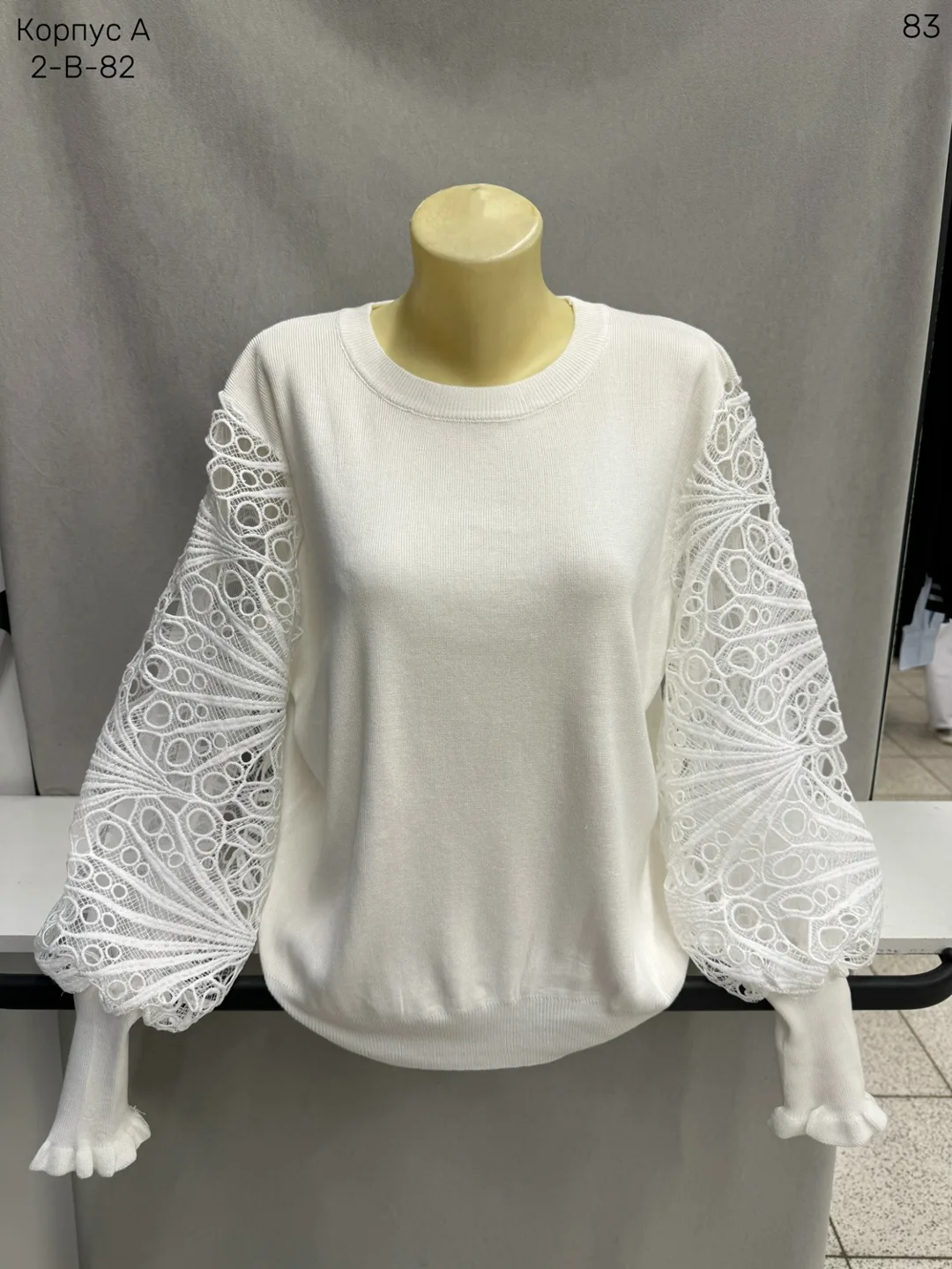 Женский свитер из смесового материала 30 WOOL, 70 POLYESTER — фото 1