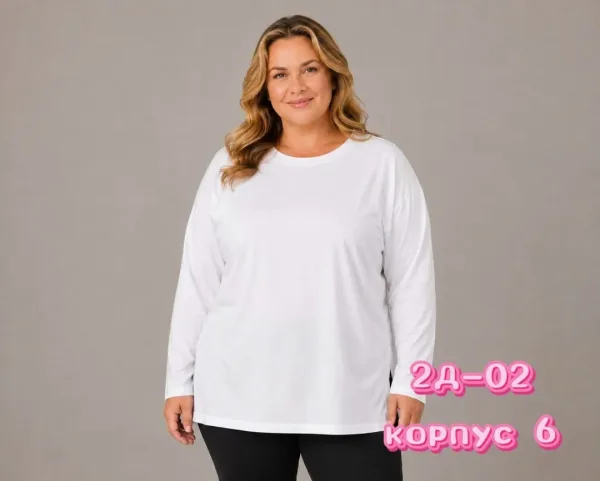 Однотонная футболка из натурального хлопка — фото 11