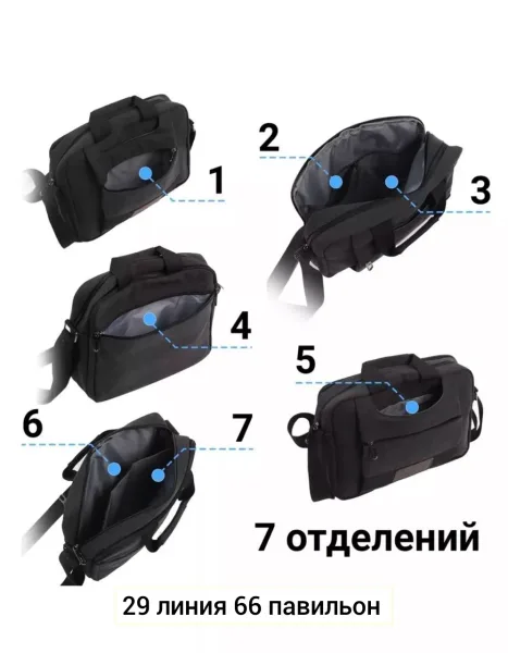 Сумка на пояс из ткани — фото 4