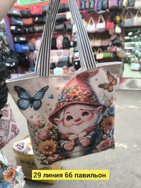 Сумка на пояс из ткани — фото 4