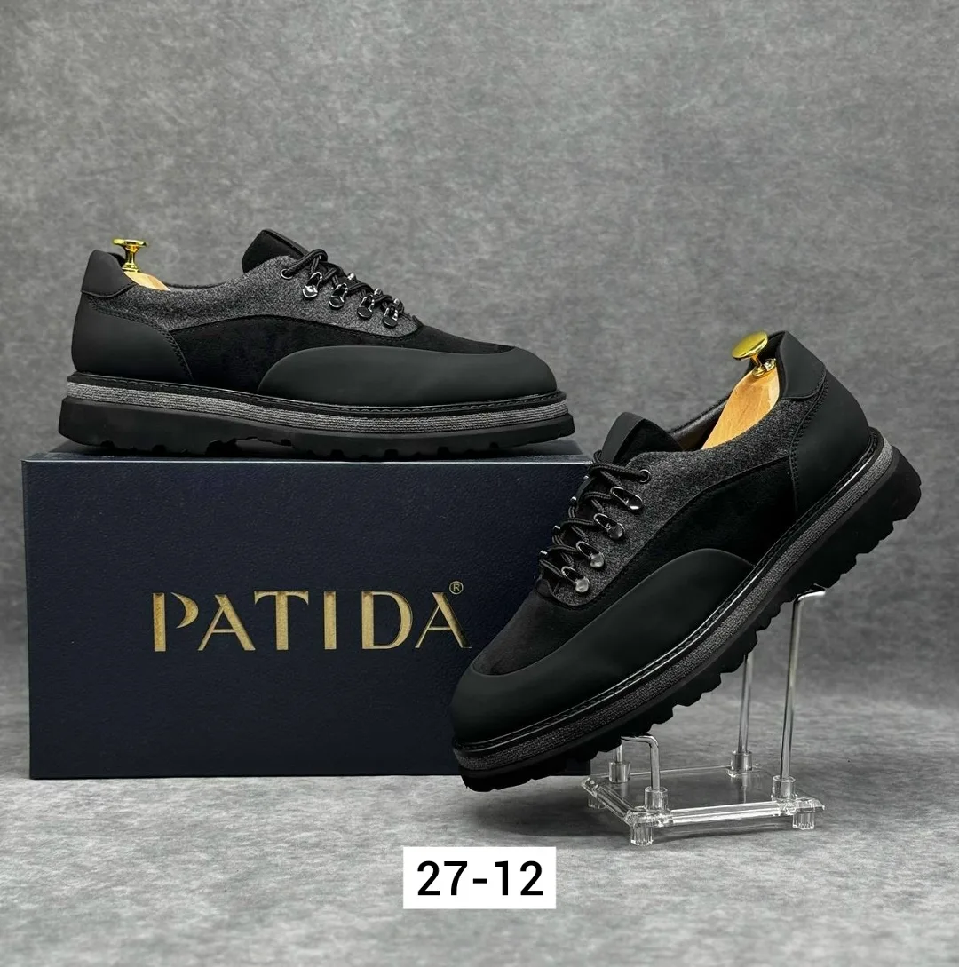 Мужские туфли из замши — фото 1