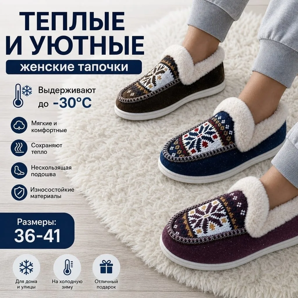Тапочка зима — фото 11