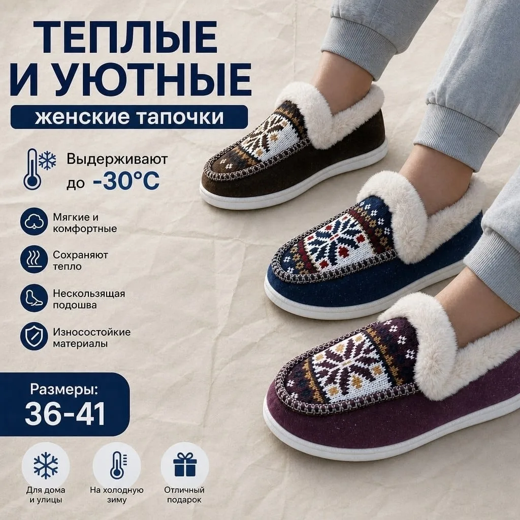 Тапочка зима — фото 14