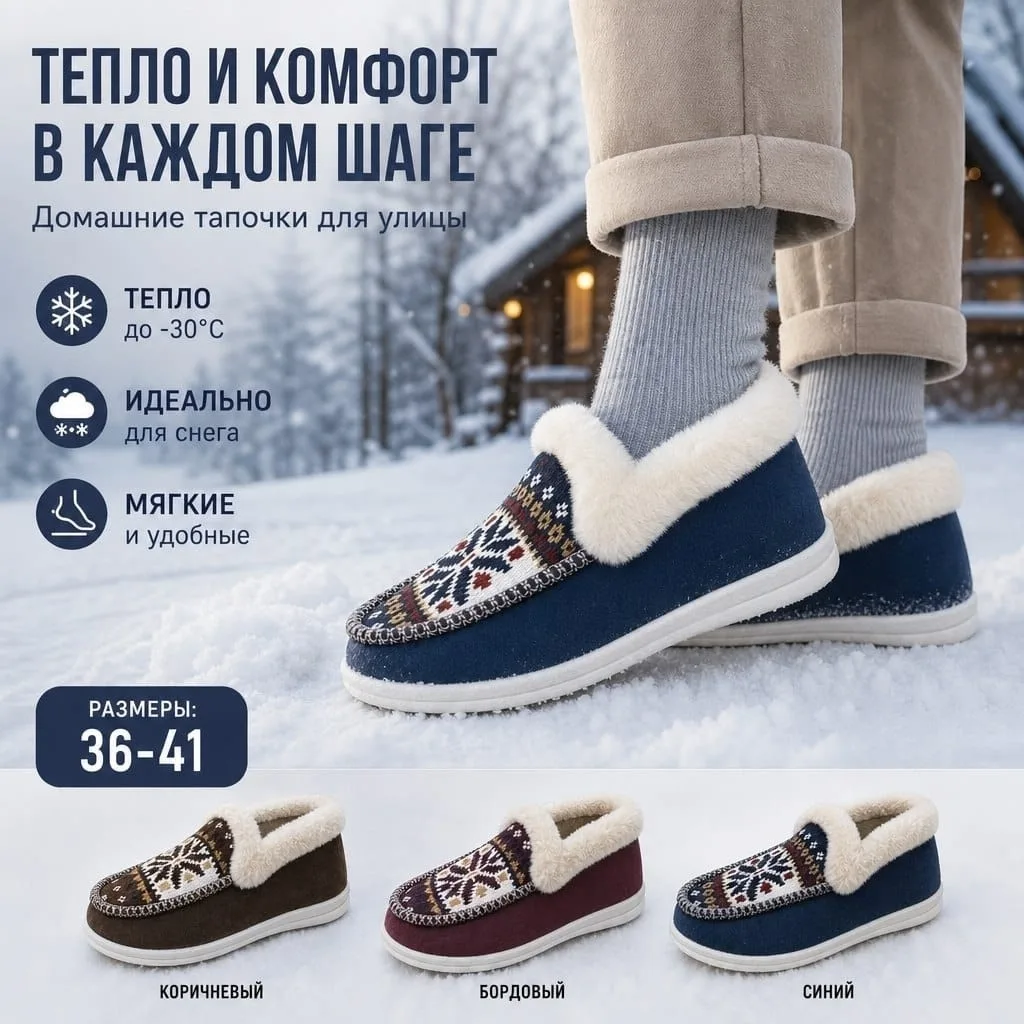 Тапочка зима — фото 17