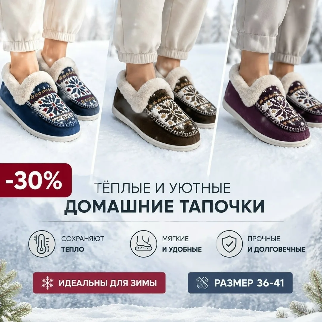 Тапочка зима — фото 18