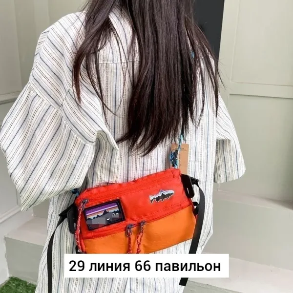 Сумка на пояс из текстильного материала — фото 5