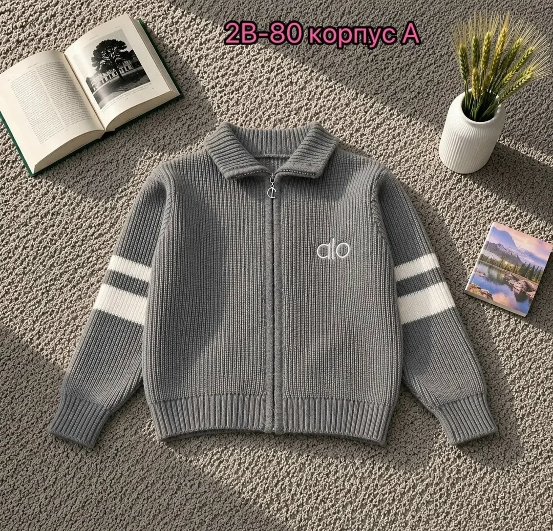 Кофта из хлопка, подходит для мальчиков ростом Свитер, х/б — фото 1