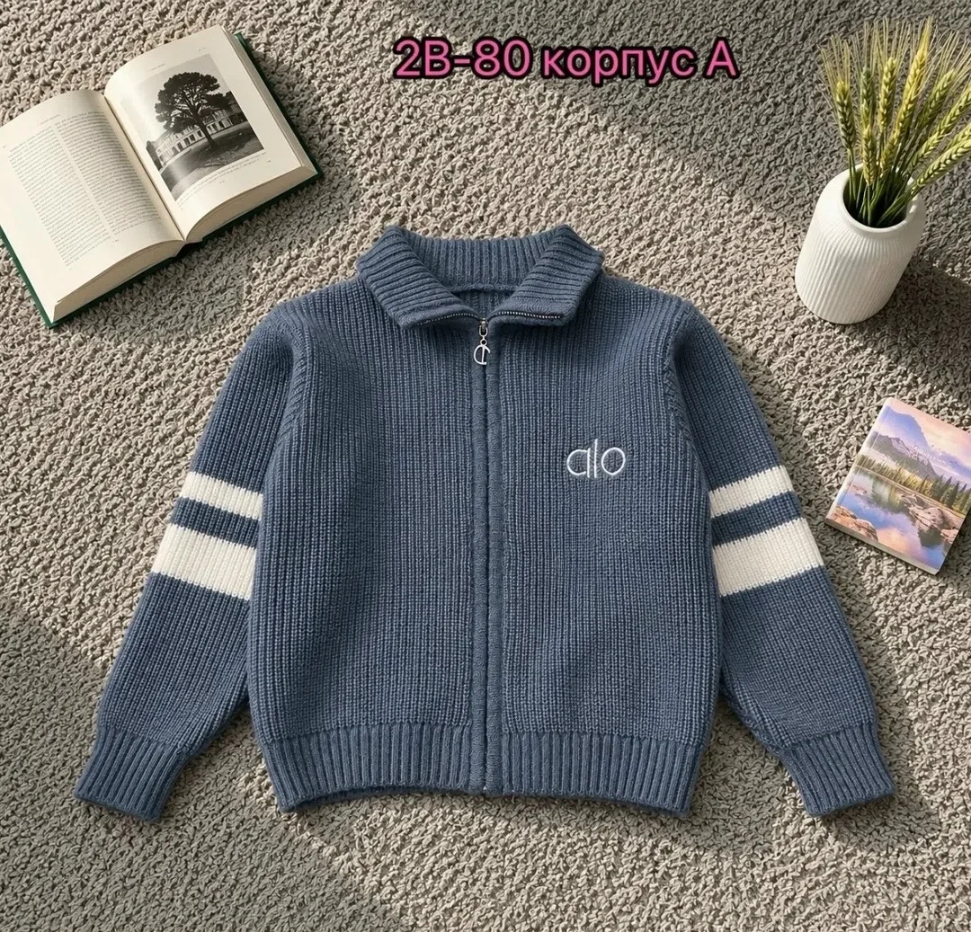Кофта из хлопка, подходит для мальчиков ростом Свитер, х/б — фото 2