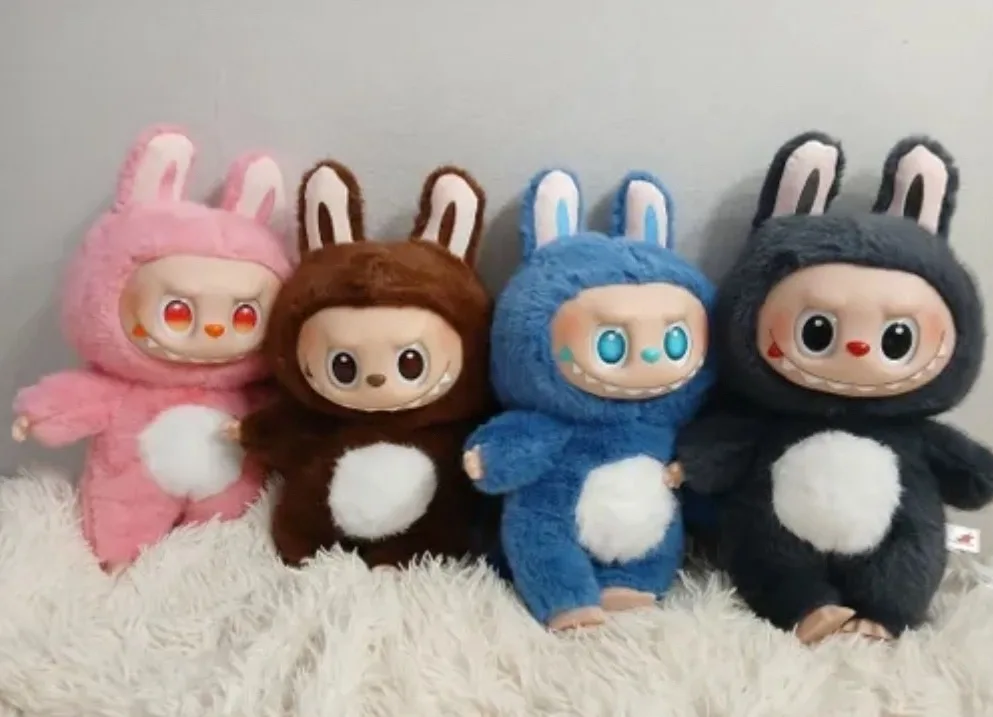 Мягкая игрушка коллекционная ЛАБУБУ LABUBU 30-см Резиновая лицо — фото 2