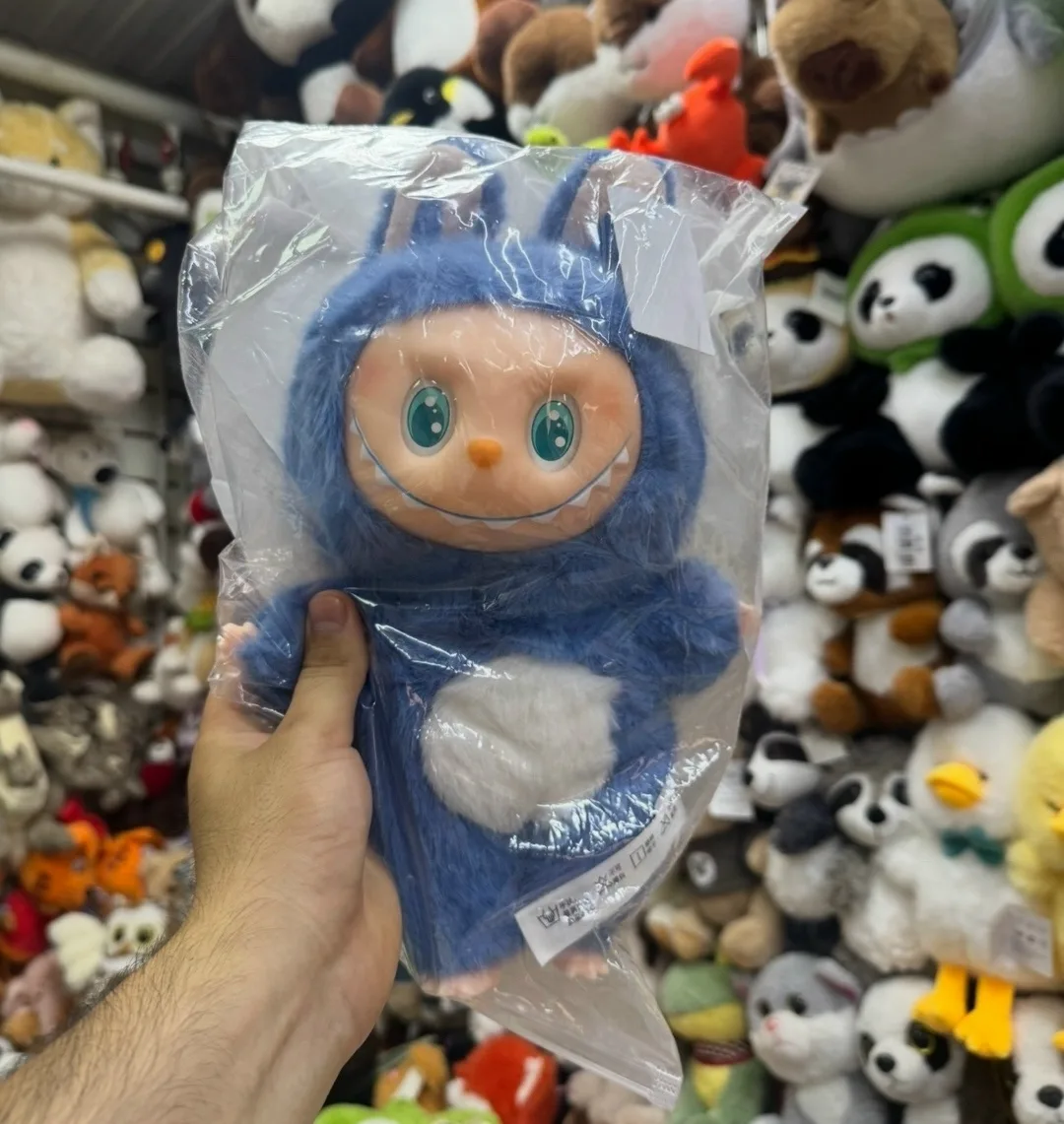 Мягкая игрушка коллекционная ЛАБУБУ LABUBU 30-см Резиновая лицо — фото 6