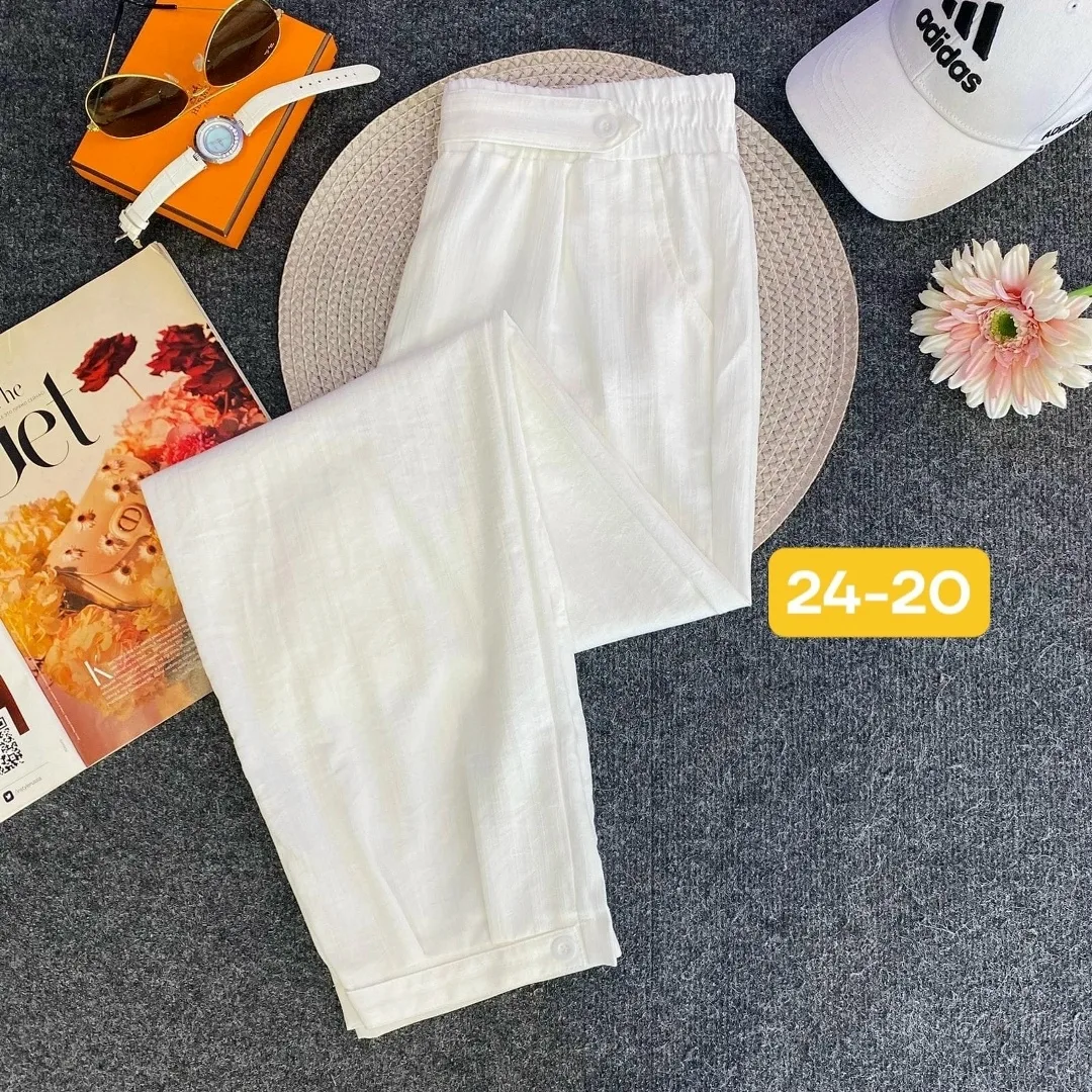 Лёгкие, удобные и стильные брюки из ткани лён — фото 6