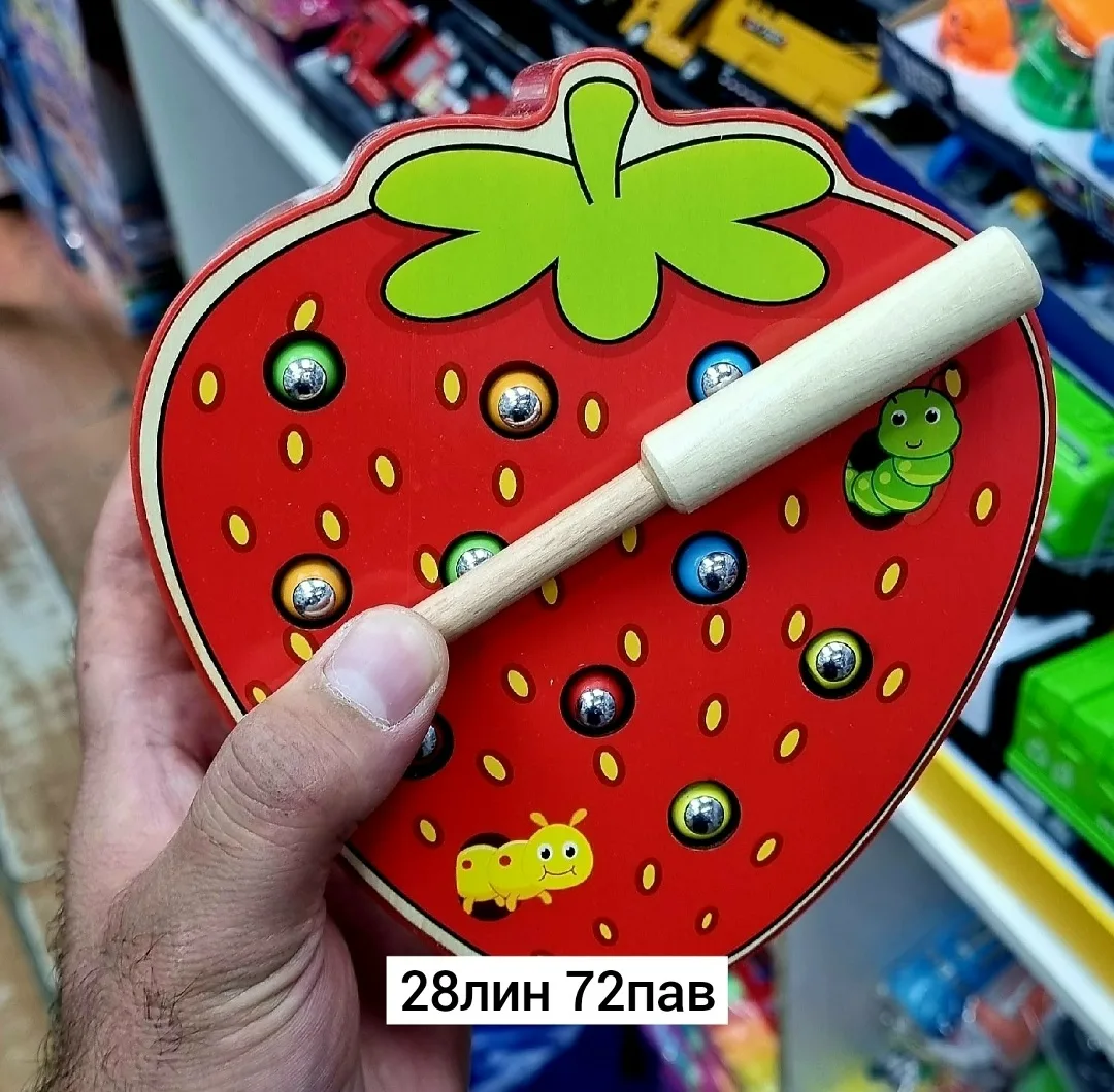 Игрушка, пластик — магнитная рыбалка Веселые червячки — фото 2