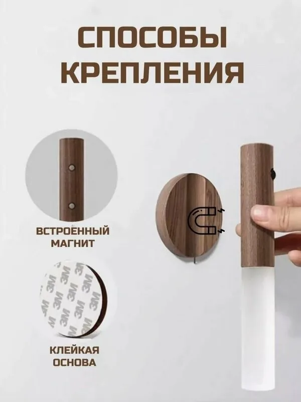 Тапки Настенный светильник с датчиком движения — фото 4