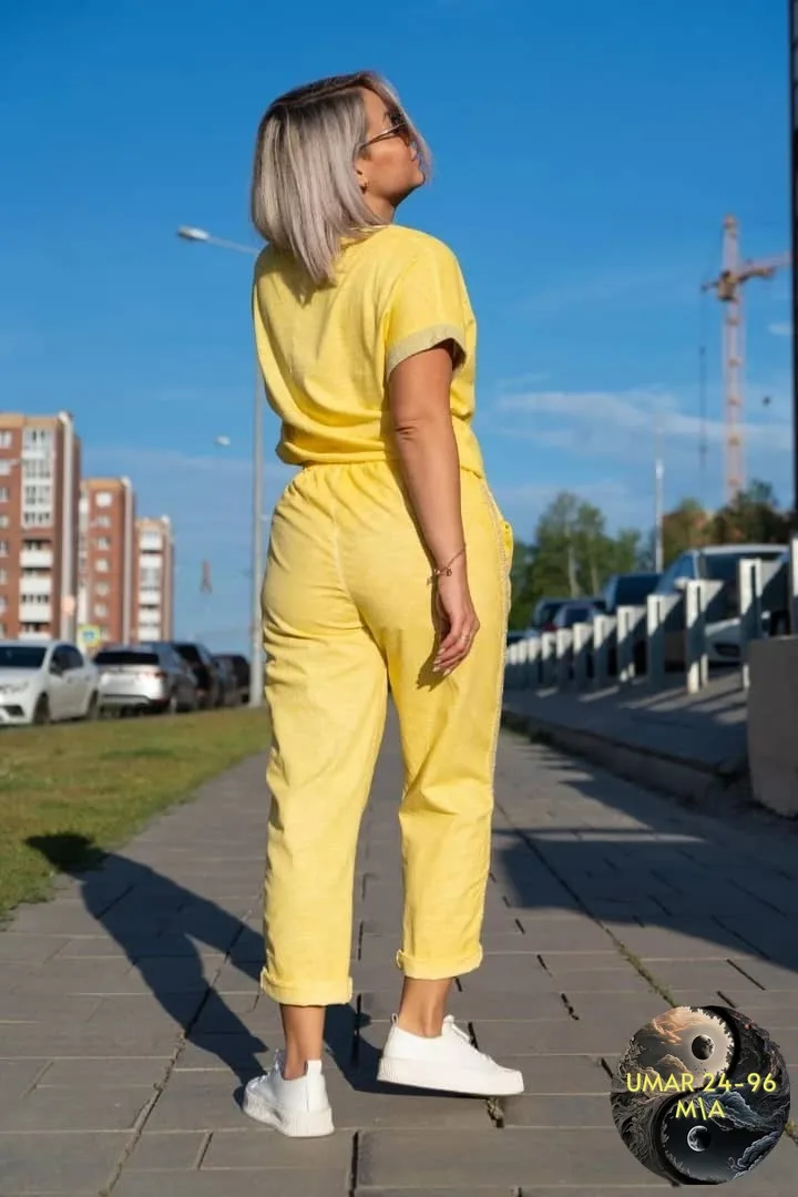 Костюм двойка из материала Санта лён хлопок — фото 2