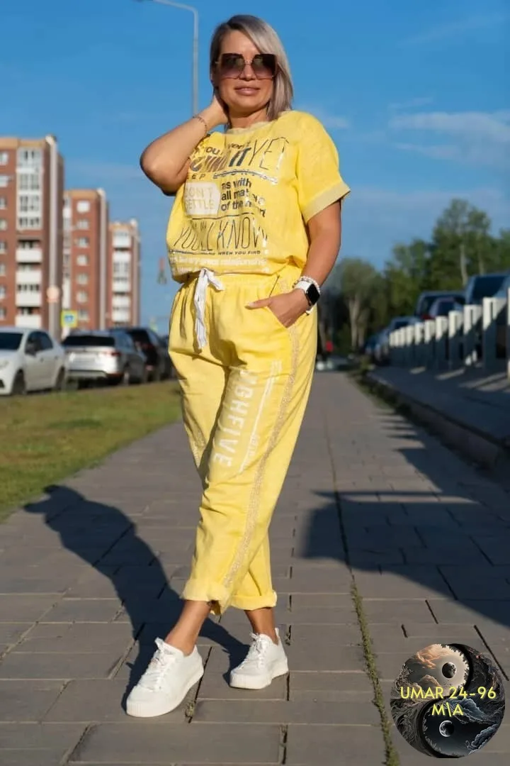 Костюм двойка из материала Санта лён хлопок — фото 3