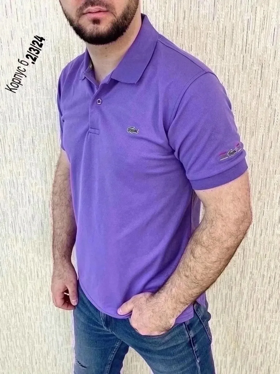 Футболка поло из хлопка — фото 5