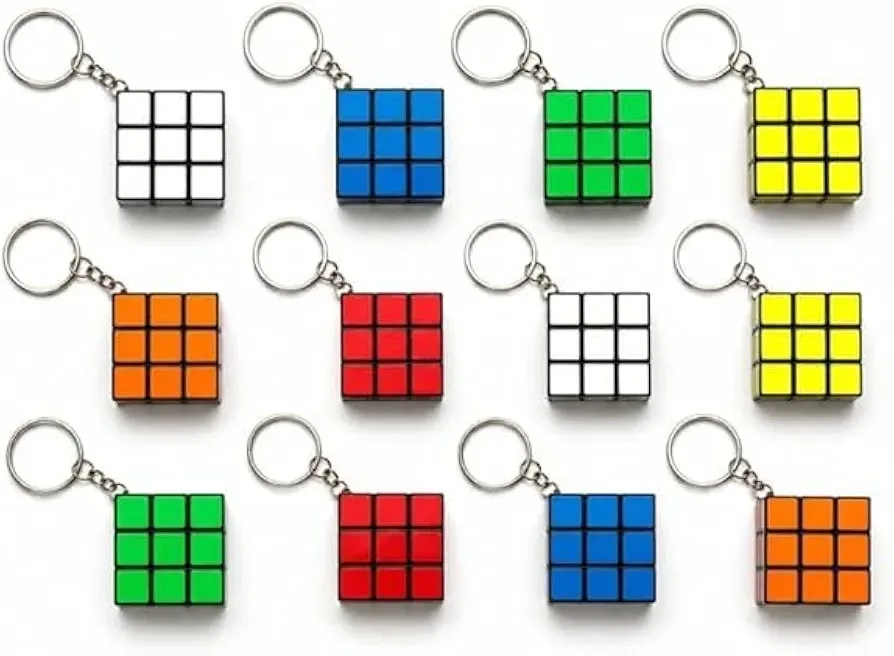 Брелок-кубик Mini 3x3, стильный брелок-кубик для ключей и украшение для сумки — фото 6