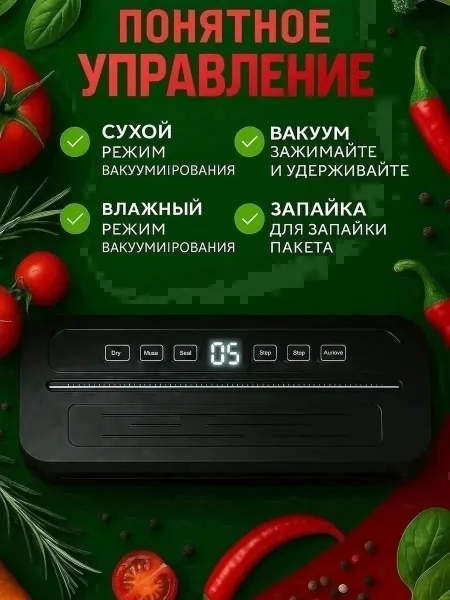 Устройство для герметичной упаковки продуктов в специальные пакеты — фото 10