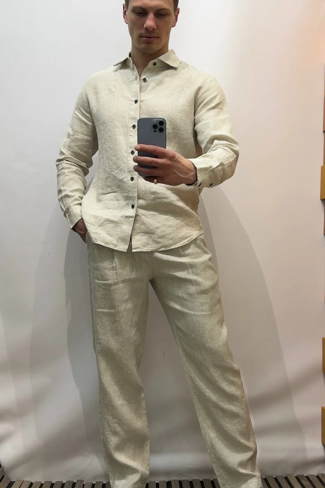 Костюм из льна Loro Piana — фото 1