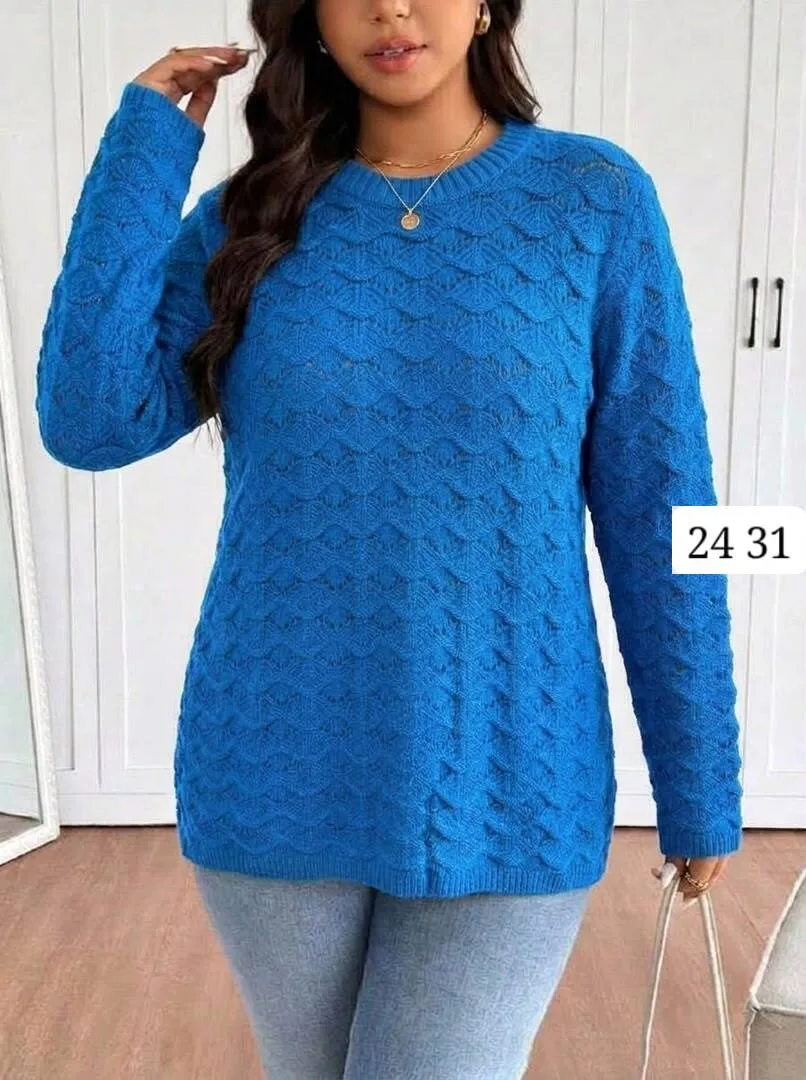 Свитер вязаный Over Size 44-54 — фото 2