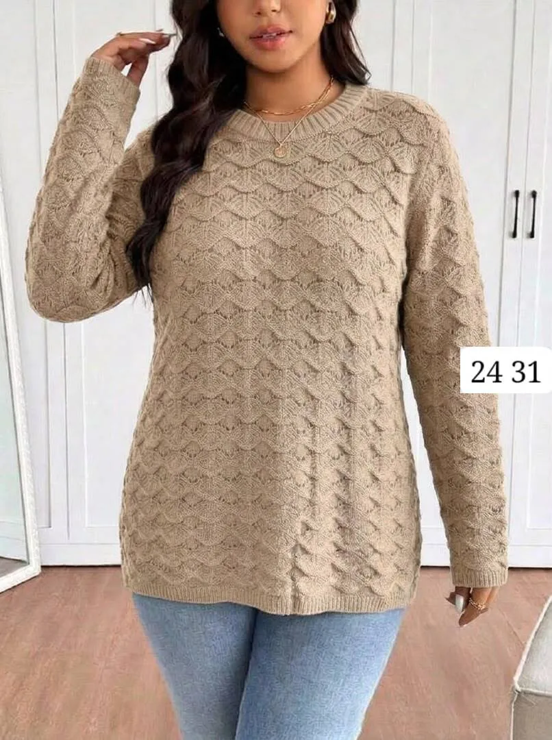 Свитер вязаный Over Size 44-54 — фото 3
