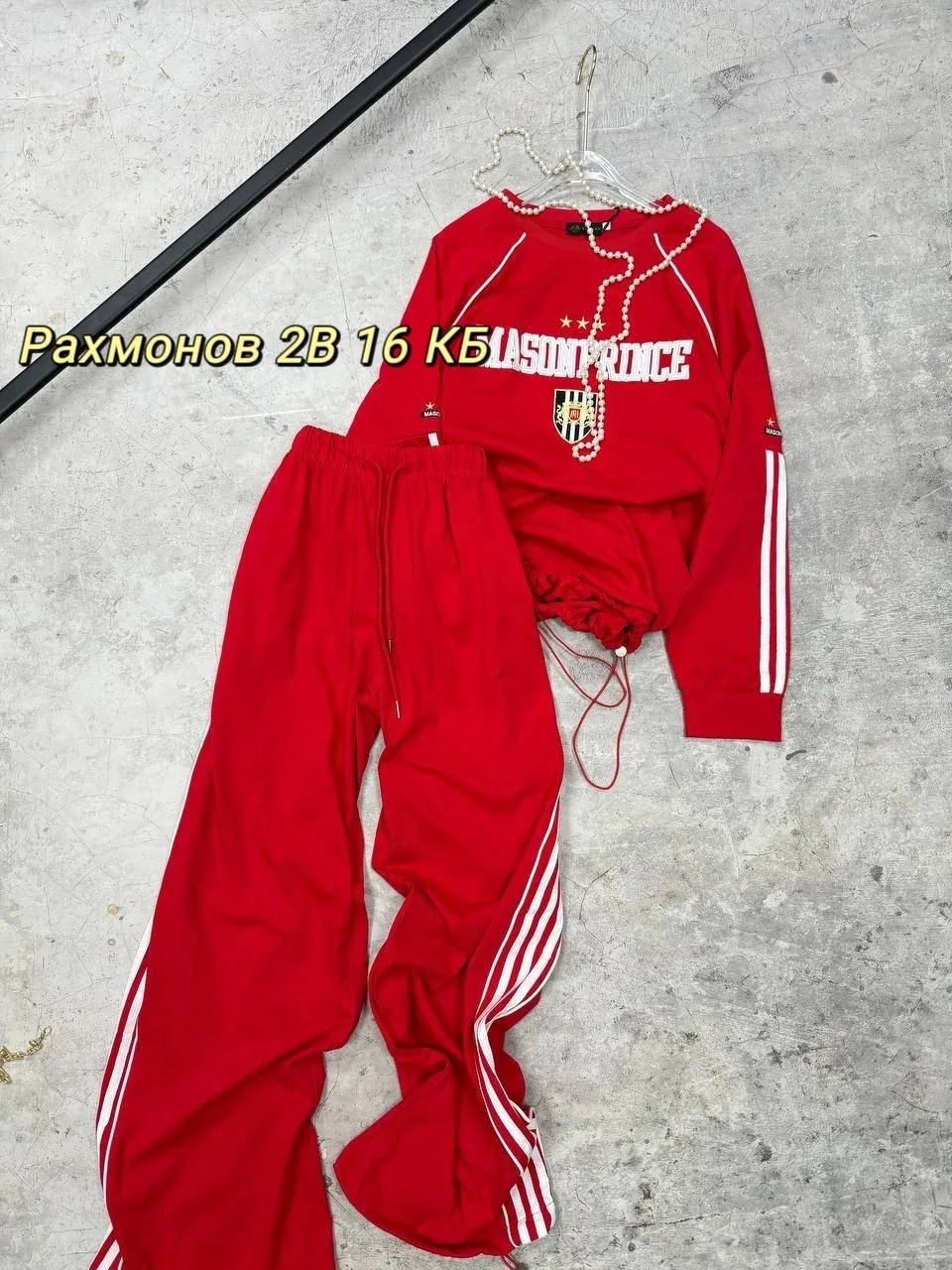 Спортивный костюм из хлопково-вискозного трикотажа с идеальным кроем — фото 7