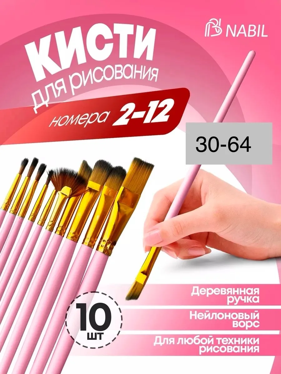 Набор художественных кистей для рисования, который станет незаменимым помощником как для начинающих художников, так и дл — фото 1
