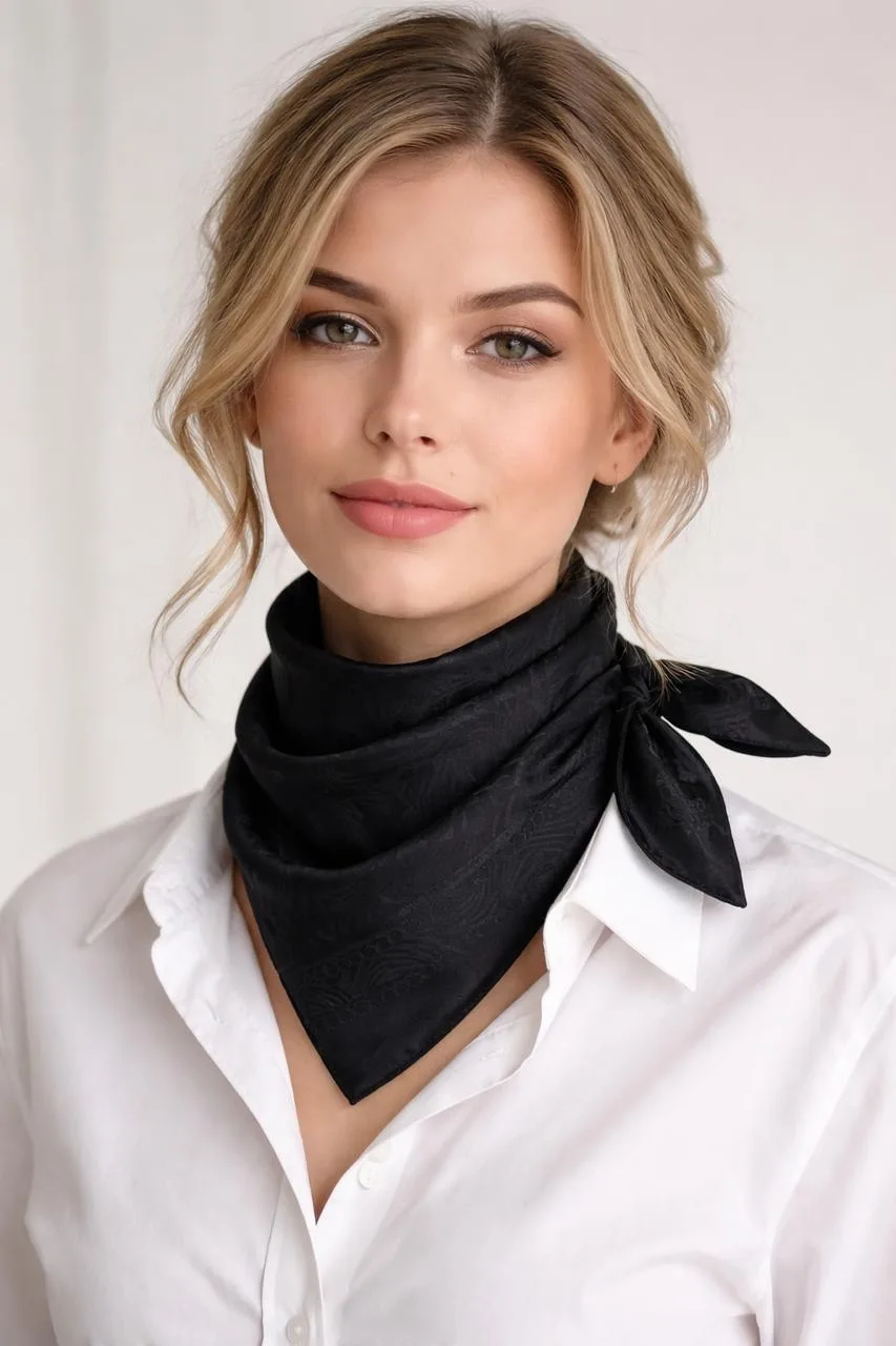 Натуральный шелковый платок размером 90, высокое — фото 12