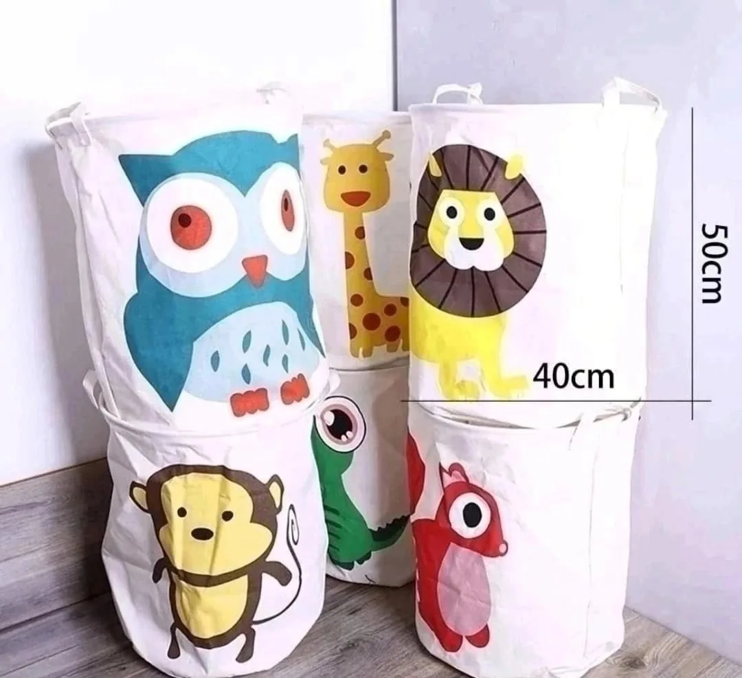 Корзина для хранения игрушек, белья, одежды из льна — фото 3