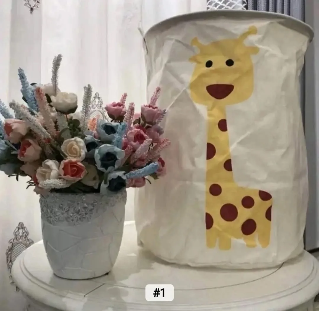 Корзина для хранения игрушек, белья, одежды из льна — фото 7