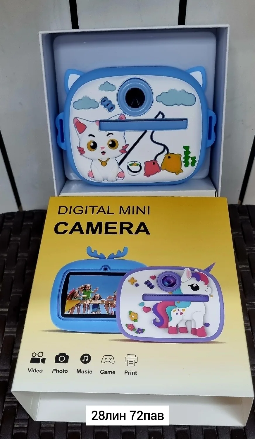 Игрушка, пластик — фотоаппарат моментальной печати, кошка — фото 1