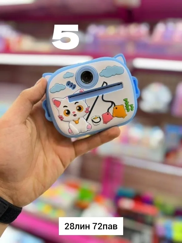 Игрушка, пластик — фотоаппарат моментальной печати, кошка — фото 6