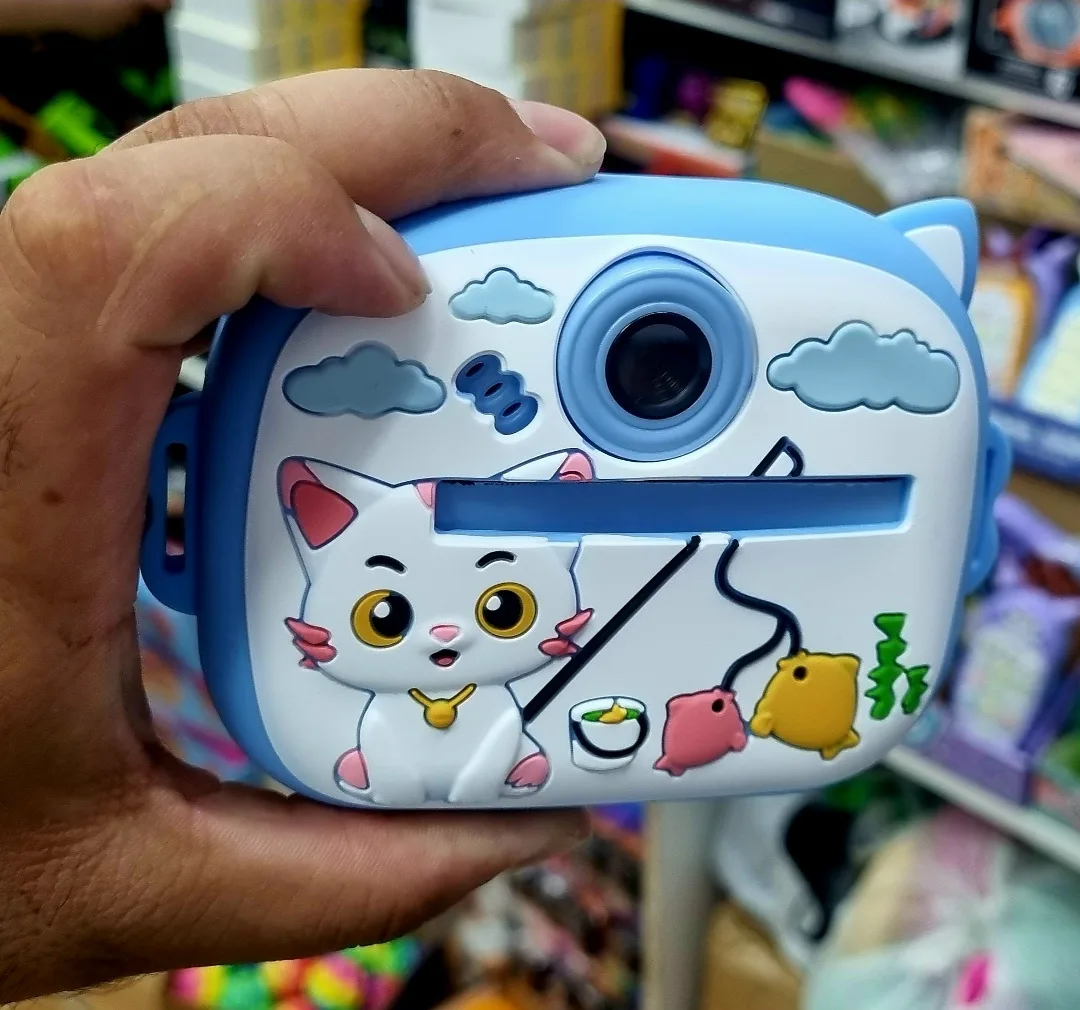 Игрушка, пластик — фотоаппарат моментальной печати, кошка — фото 11