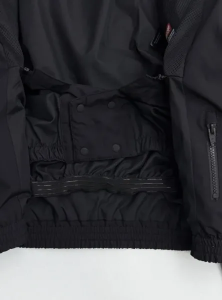 Мужская ветровка BALENCIAGA из прочной ткани Ripstop с матовым черным — фото 9
